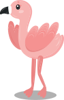 Personagem Flamingo da Goodies