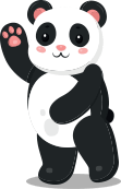 Personagem Panda da Goodies